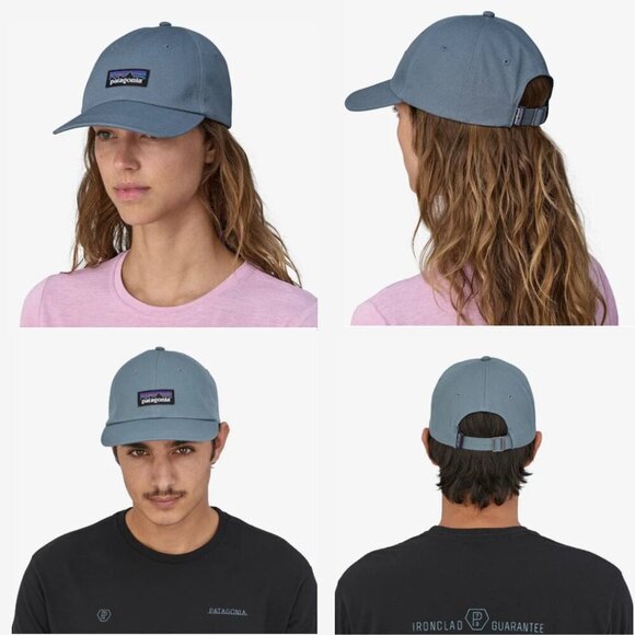 Patagonia P-6 Label Trad Cap in Plume Grey NWT One Size Unisex - Picture 2 of 8